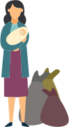Woman with baby